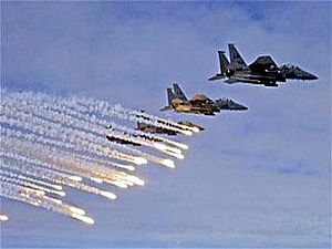 طائرات التحالف الدولي تستهدف رتلا لداعش غرب الانبار