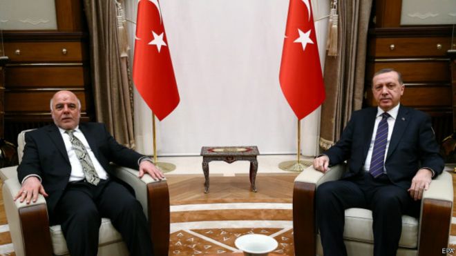 العبادي واوردغان يبحثان تعزيزالعلاقات بين العراق وتركيا