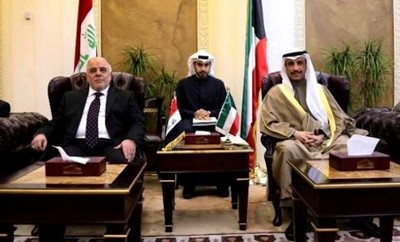 العبادي: اغلب الملفات العالقة مع الكويت تم حسمها