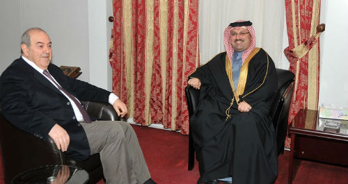 علاوي والسفير البحريني يبحثان تعزيز العلاقات بين البلدين
