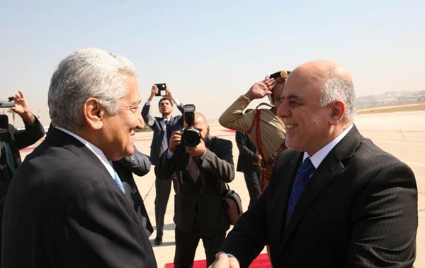 رئيس الوزراء الاردني يصل بغداد