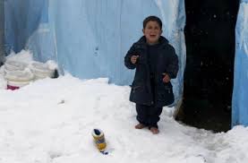 حقوق الانسان:وفاة 17 طفلا نازحا جراء البرد!