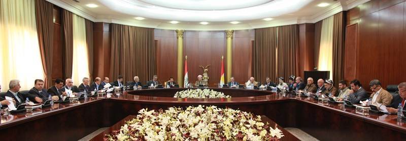 اجتماع للاحزاب الكردية برئاسة مسعود برزاني