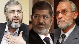 إحالة مرسي وبديع والشاطر للقضاء العسكري