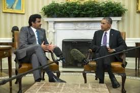 اوباما وامير قطر :نعمل معا لاخراج بشار الاسد من السلطة