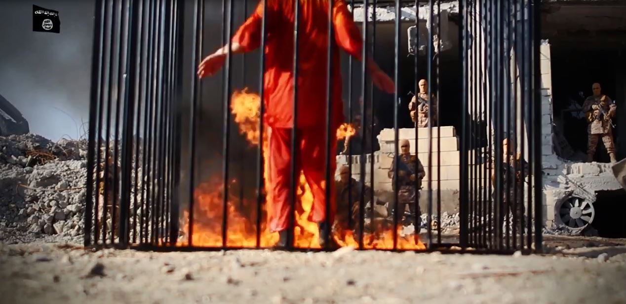 داعش وحرق البشر… فصول رعب ام رسائل ؟!!