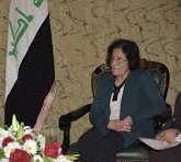 عقيلة  الرئيس العراقي مديرة منظمة المرأة العربية