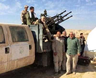 الحرس الثوري الايراني يطالب بعدم نشر صور سليماني في العراق