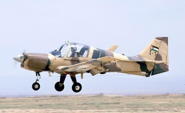 تحطم طائرة تدريب عسكرية أردنية