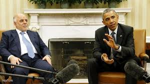 البيت الابيض:اوباما طلب من العبادي تقويض الدور الايراني في العراق
