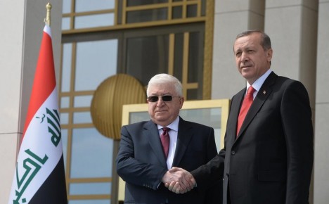 معصوم يشكر تركيا على دورها في مساعدة العراق