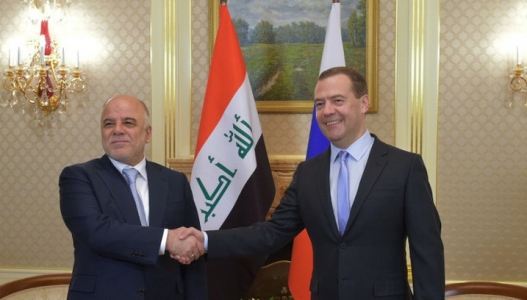 العبادي ونظيره الروسي يؤكدان على تفعيل اللجنة العراقية الروسية للتعاون