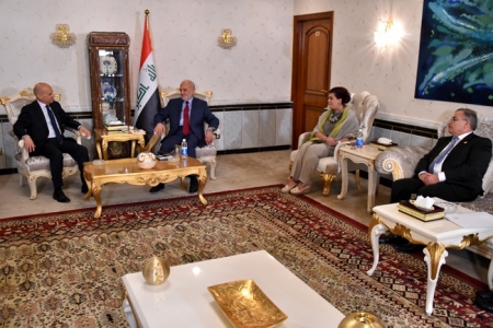 الجعفري وماروتي يبحثان افاق التعاون بين العراق وايطاليا