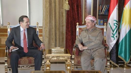 البرزاني وماكغورك يبحثان التعاون بين كردستان والولايات المتحدة