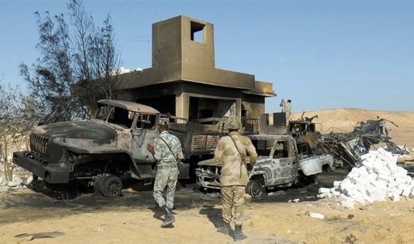 مصر:مقتل واصابة 60 جندي في هجمات ارهابية متزامنة شمال سيناء