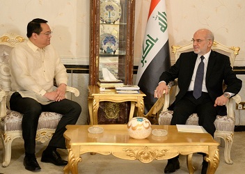 الجعفري و كاتو يبحثان سبل التعاون بين العراق والفلبين