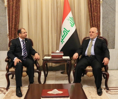 العبادي والجبوري يبحثان سير المعارك في الانبار