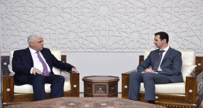 الرئيس السوري ومبعوث العبادي يبحثان التعاون والتنسيق تحت الخيمة الايرانية