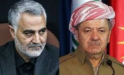رئاسة اقليم كردستان:البرزاني اجتمع مع سليماني عدة مرات
