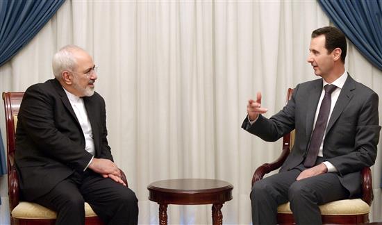 الاسد وظريف يبحثان الازمة السورية والمبادرات المطروحة