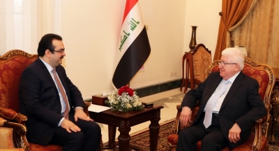 الرئيس العراقي ووزير التجارة يبحثان اوضاع الوزارة