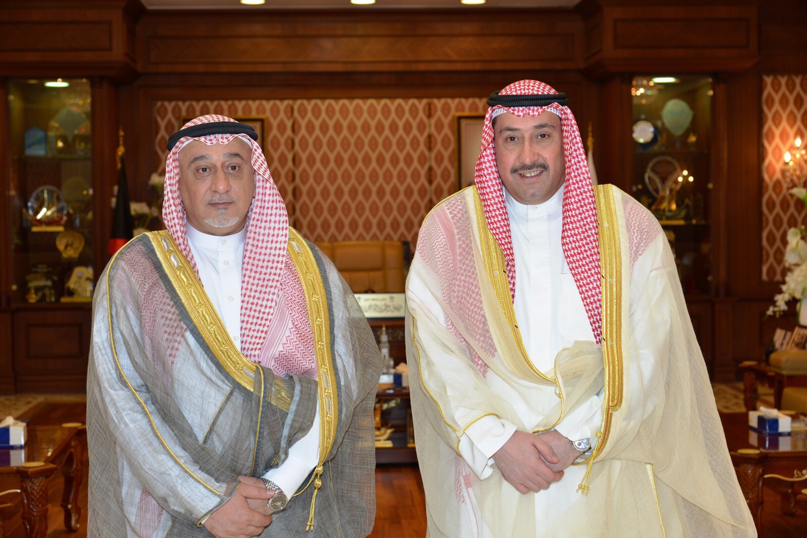 الشيخ فيصل الحمود استقبل عضو مجلس النواب العراقي الشيخ شعلان الكريم