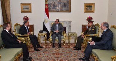السيسي يدعو الى سلامة ووحدة العراق وتحقيق المصالحة الوطنية