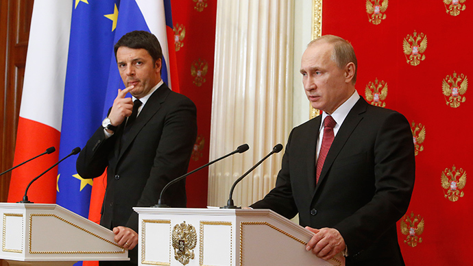 بوتين ورينزي يبحثان الجهود الدولية في مكافحة الارهاب