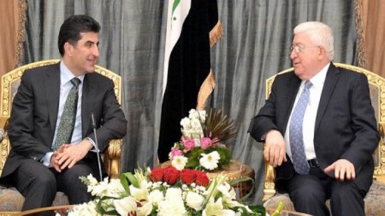 معصوم ونيجيرفان يؤكدان على استمرار الحوار بين بغداد واربيل
