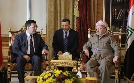 وزير التنمية التركي يؤكد للبرزاني دعم بلاده لانعاش الاقتصاد الكردستاني