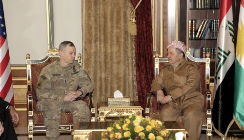 البرزاني وماكفارلاند يبحثان تعزيز التعاون والتنسيق في محاربة داعش