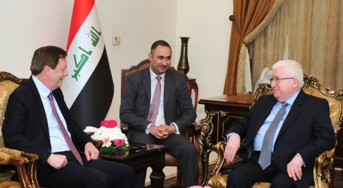 معصوم وسفير بلاده الثاني يبحثان الازمة السياسية في العراق