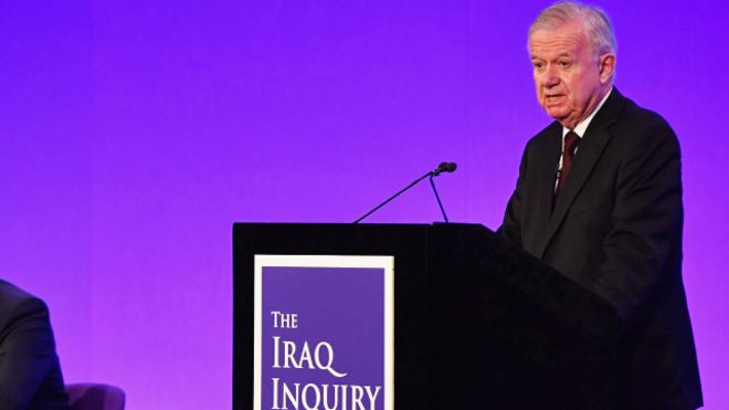 تشيلكوت:الولايات المتحدة وبريطانيا تتحملان مسؤولية ما يحصل في العراق من تداعيات