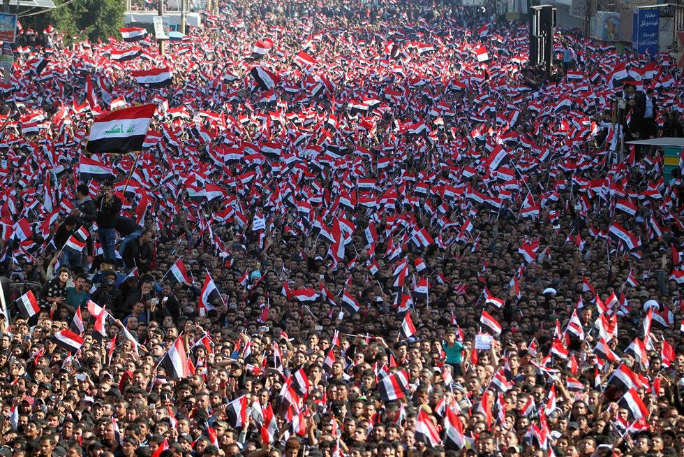 تظاهرة مليونية في بغداد بعد عيد الفطر للمطالبة باقالة المسؤولين الامنيين