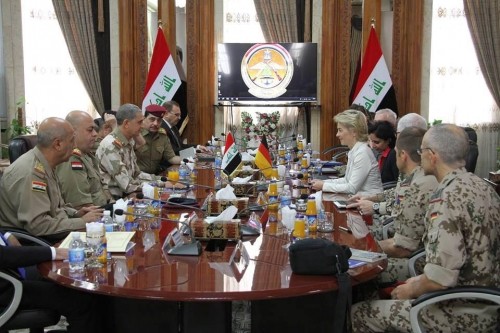 وزيرة الدفاع الالمانية تدعو الى الحفاظ على وحدة العراق