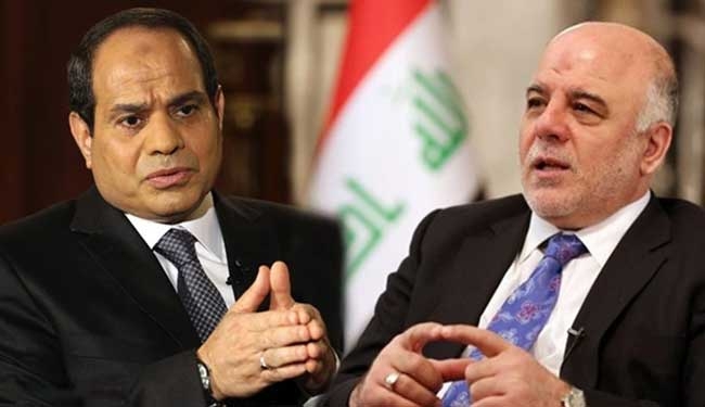 السيسي يؤكد هاتفيا للعبادي على دعم مصر  للعراق في وحدة اراضيه واحترام سيادته