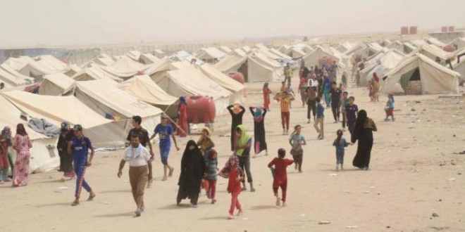 تيليغراف البريطانية:مليشيا الحشد سرقت “خيام وصهاريج المياه” المخصصة لنازحي الموصل!