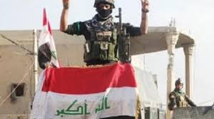 رفع العلم العراقي فوق قائممقامية الحمدانية