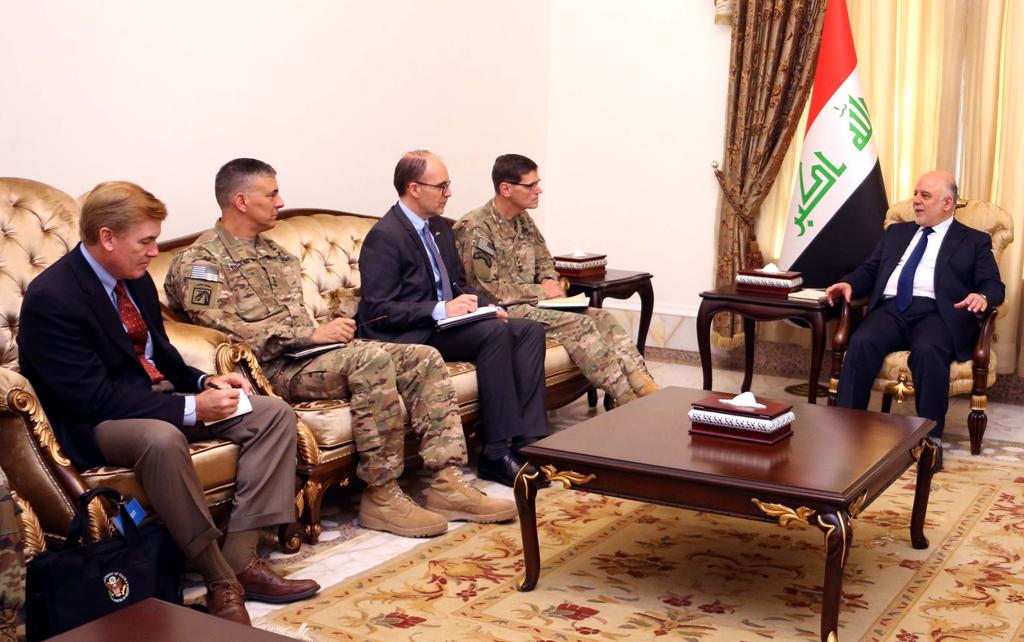 العبادي وفوتيل يؤكدان على التعاون والتنسيق في تدريب وتسليح الجيش العراقي