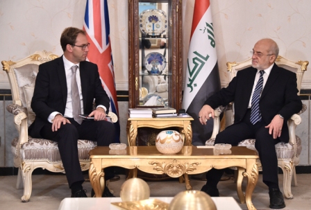 الجعفري وإلوود يؤكدان على تعزيز العلاقات بين العراق وبريطانيا