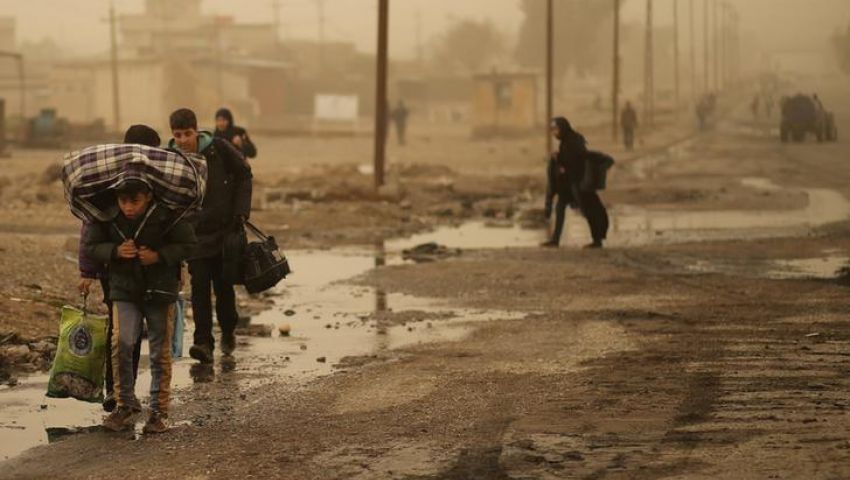 سكان الموصل:لادواء ولاغذاء ولا ماء في ظل ظروف جوية سيئة