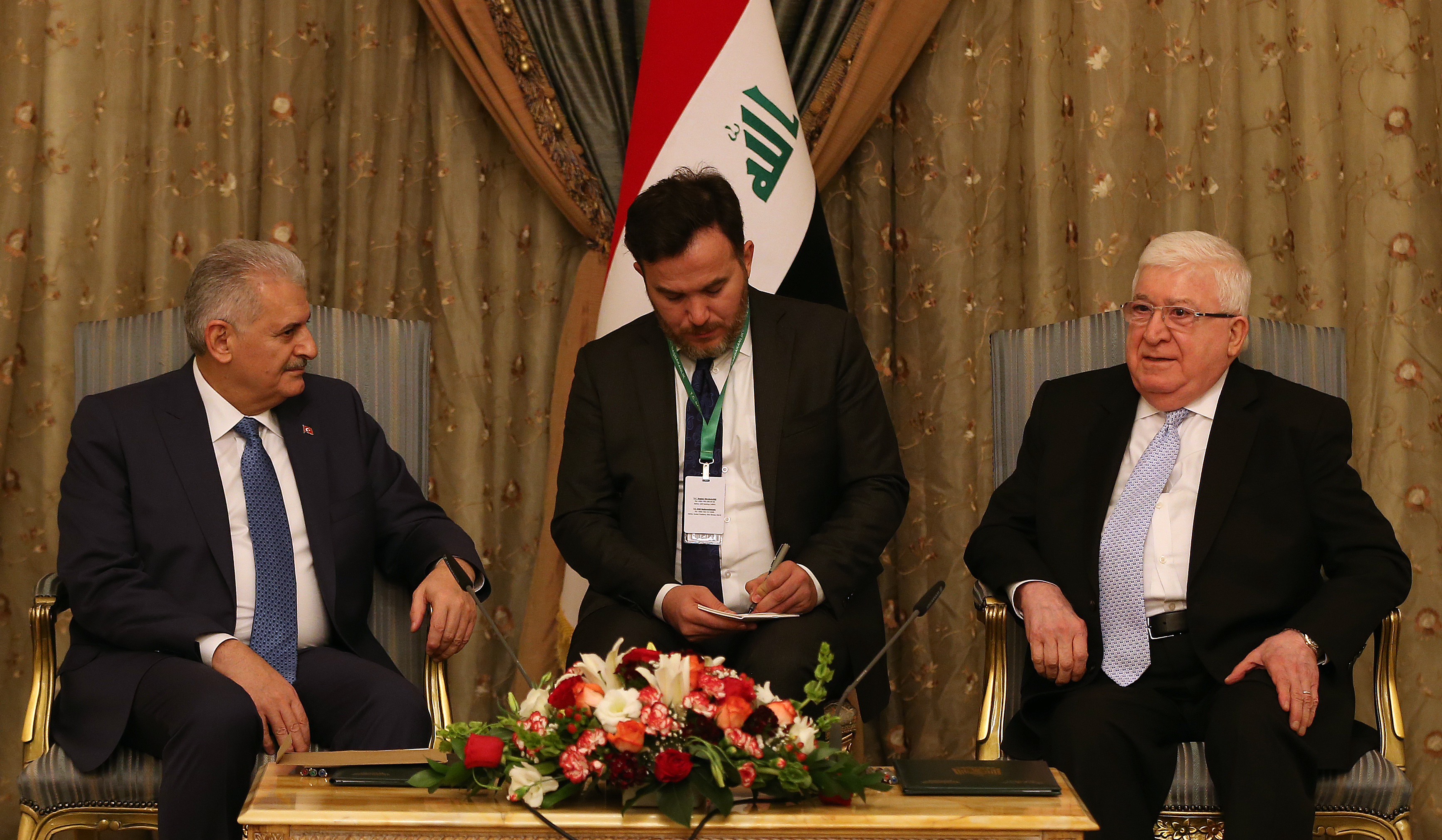 يلدريم لمعصوم:تركيا حريصة على تعزيز علاقاتها مع العراق