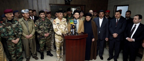 وفد التحالف الشيعي يطلع على سير المعارك في الموصل
