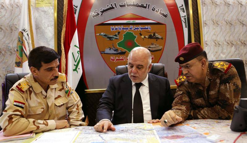 العبادي:عازمون على تحرير كامل الأراضي العراقية من سيطرة داعش
