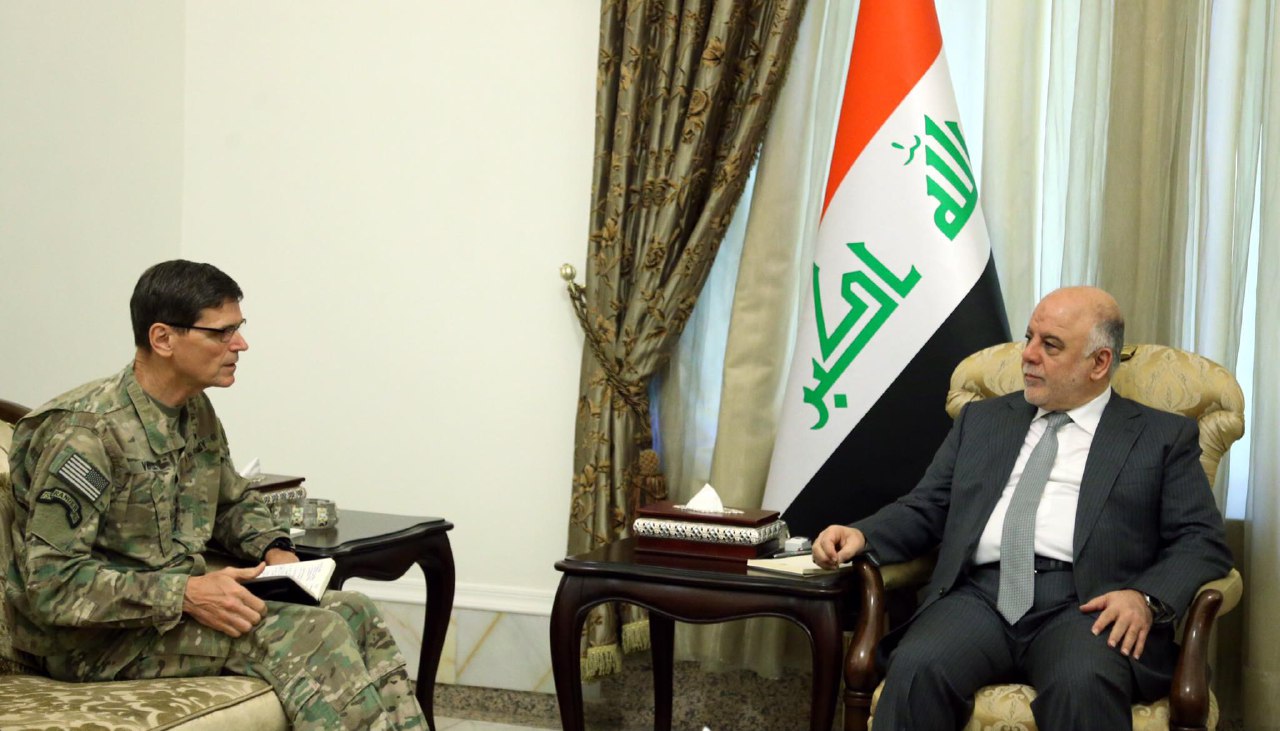 العبادي وفوتيل يبحثان العمليات العسكرية في محافظة نينوى