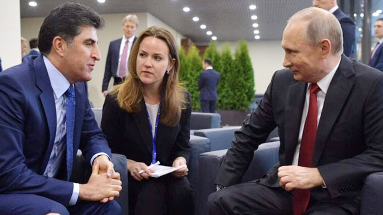بوتين ونيجيرفان يؤكدان على تعزيز العلاقات بين روسيا وكردستان
