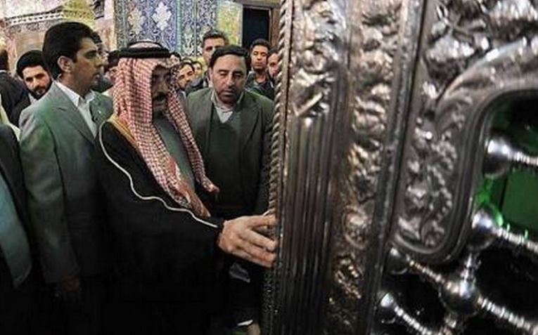 وزير الثقافة القطري “يزور قبر المعصومة”في إيران!