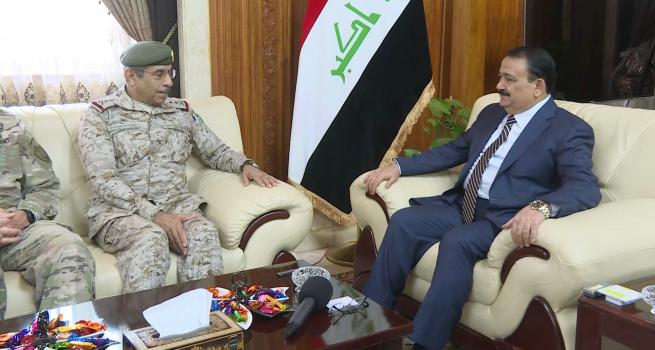 الحيالي وبن صالح يبحثان التعاون العسكري العراقي السعودي