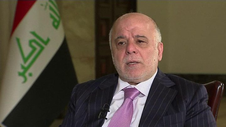 العبادي:الاستفتاء انتهاك لسيادة العراق وكل الخيارات مطروحة