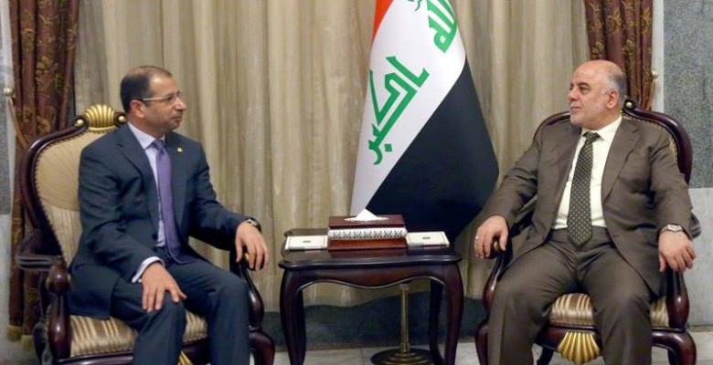 العبادي والجبوري يؤكدان على الحوار بين بغداد وأربيل